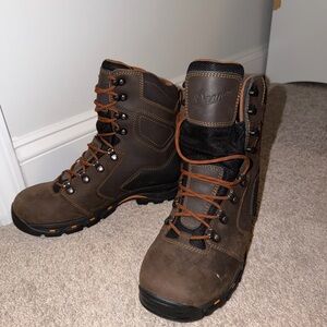 Danner Men's Dark Brown Waterproof Work Boots